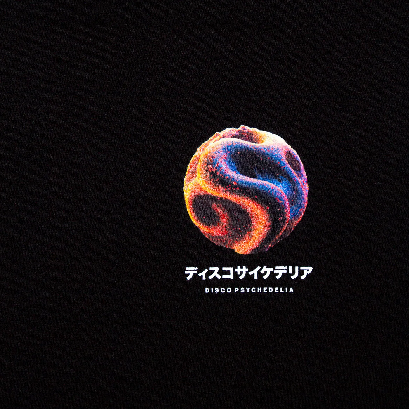 015 Disco Psychedelia Back Print - Tshirt - Black