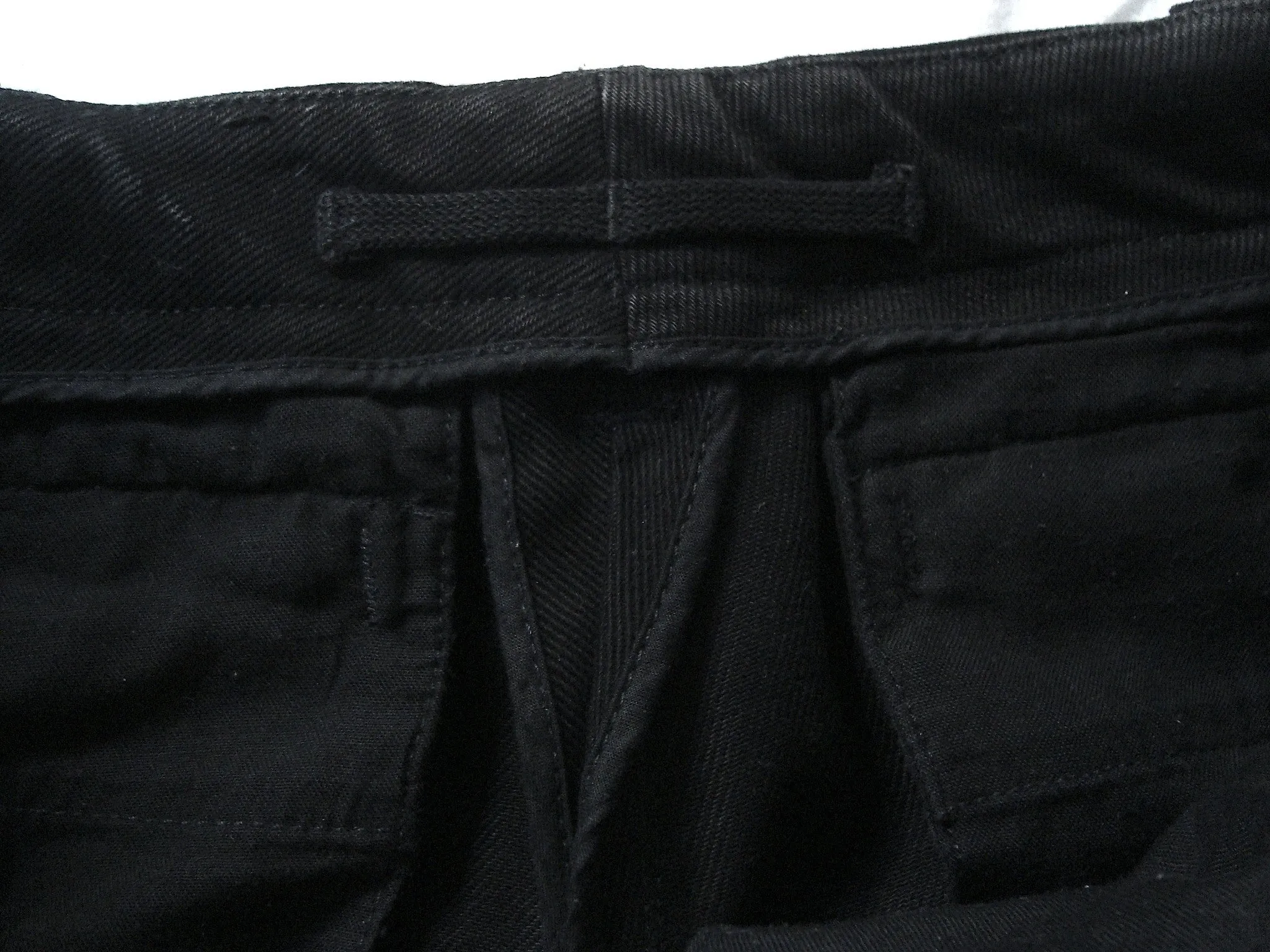 1999 Heavy Waxed Denim Biker Trousers