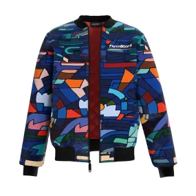 Abstract Mosaic Bomber Jacket