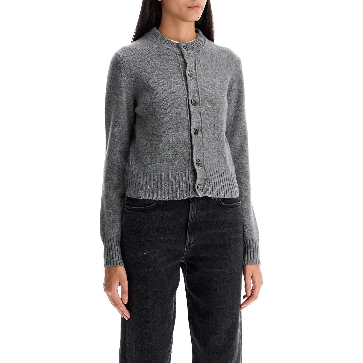 Ami Alexandre Matiussi cashmere crewneck cardigan