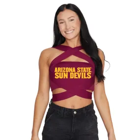 Arizona State ASU Maroon Multi Way Bandeau Top