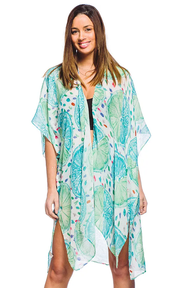 BAAP5011 Fruit Printed Kimono