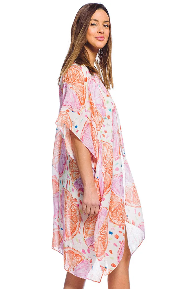 BAAP5011 Fruit Printed Kimono