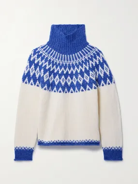 Bailey Fair Isle merino wool-blend turtleneck sweater