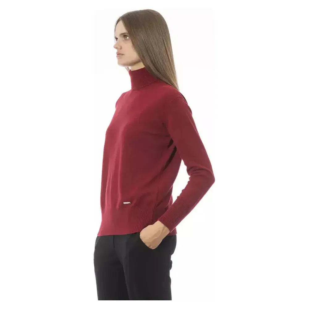 Baldinini Trend Red Wool Women Sweater