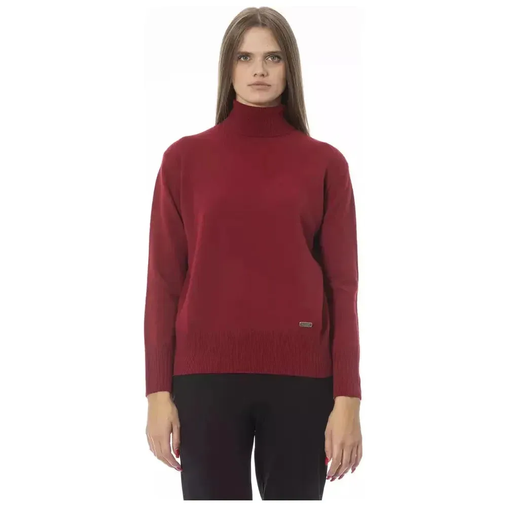 Baldinini Trend Red Wool Women Sweater