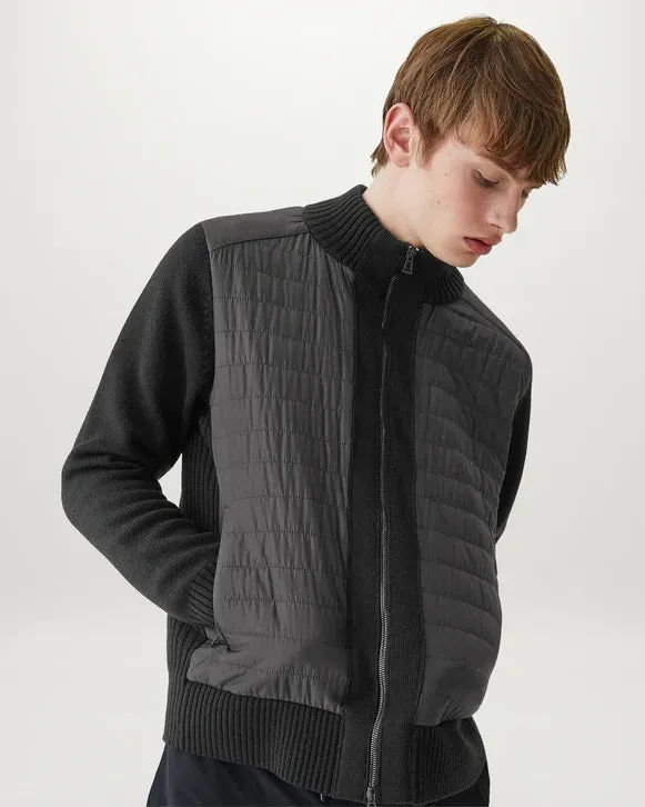 Belstaff Kingston Full Zip Knitwear in Black