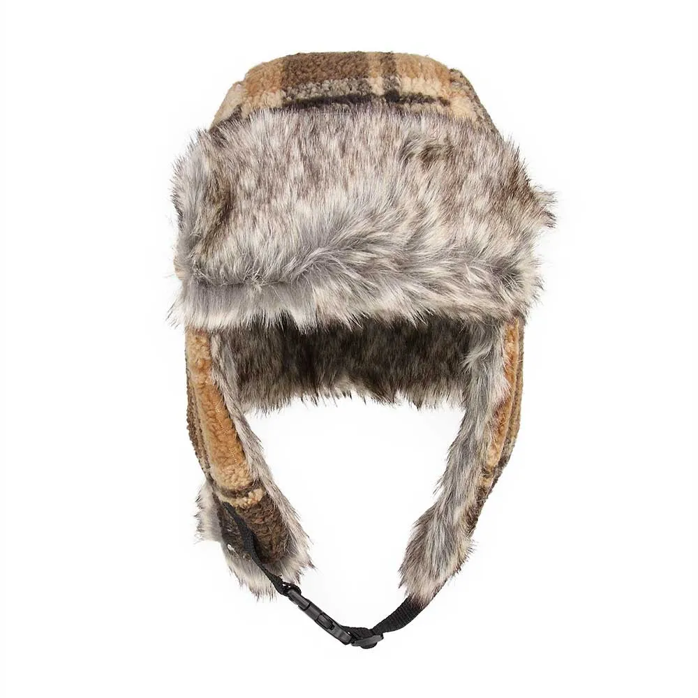 Berber Plaid Bomber Hat