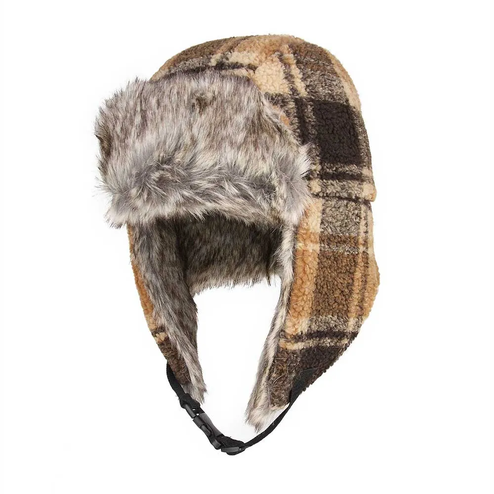 Berber Plaid Bomber Hat