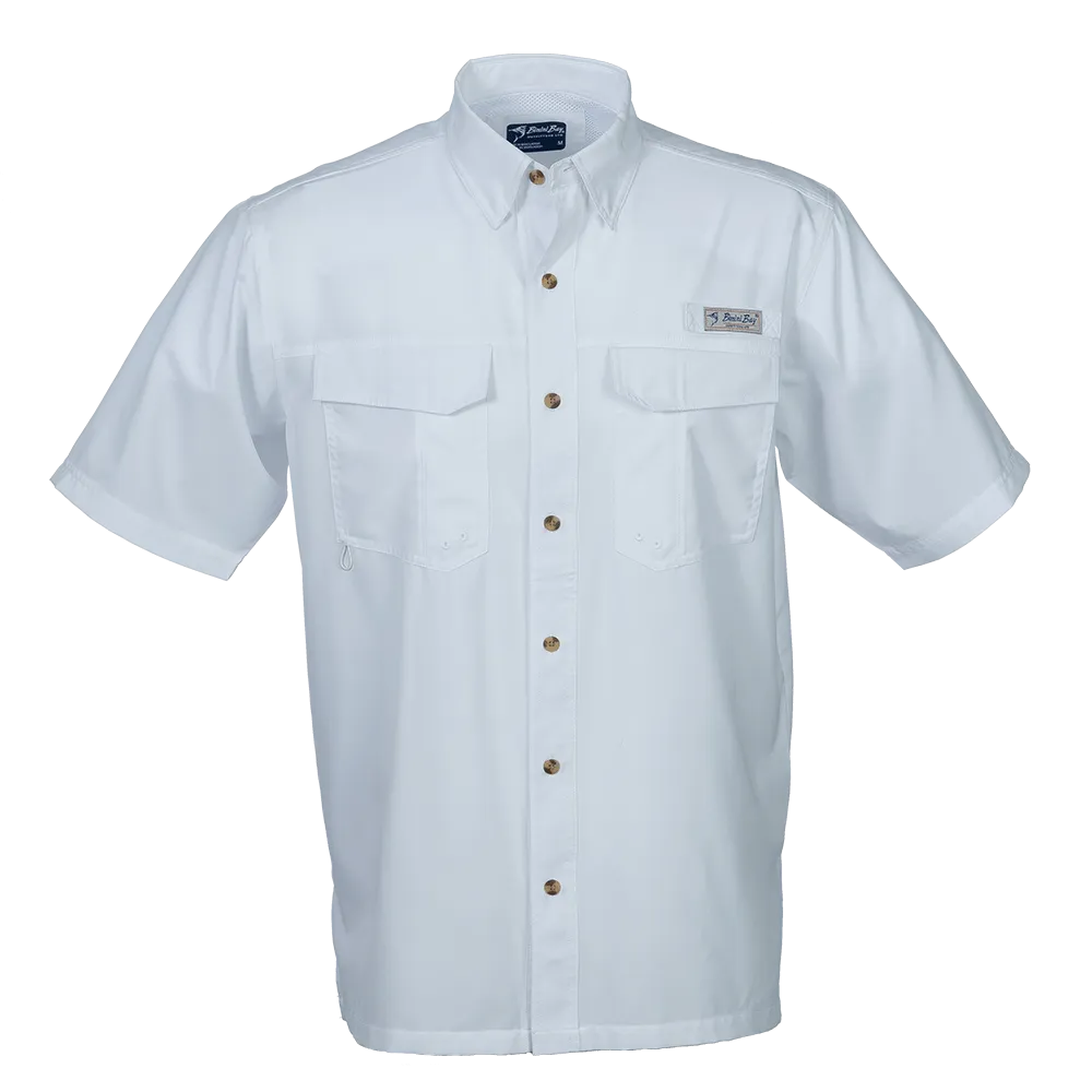 Bimini Bay Men's Short Sleeve White Flats