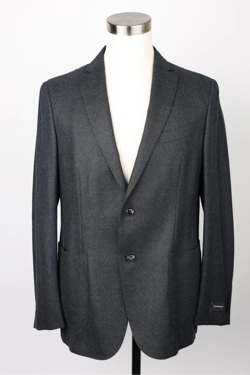 Birdseye Pattern Wool Sports Coat