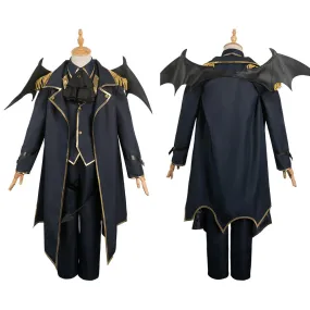 Blue Lock Nagi Seishiro Dark Blue Devil Outfit Party Carnival Halloween Cosplay Costume