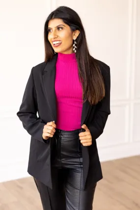 Boyfriend Blazer in Black