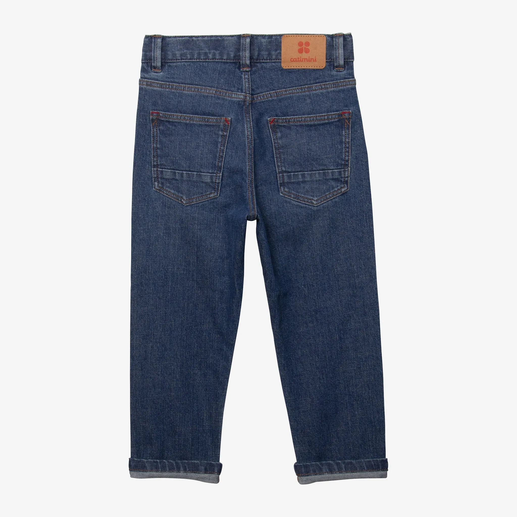 Boys' blue stone relaxed denim pants