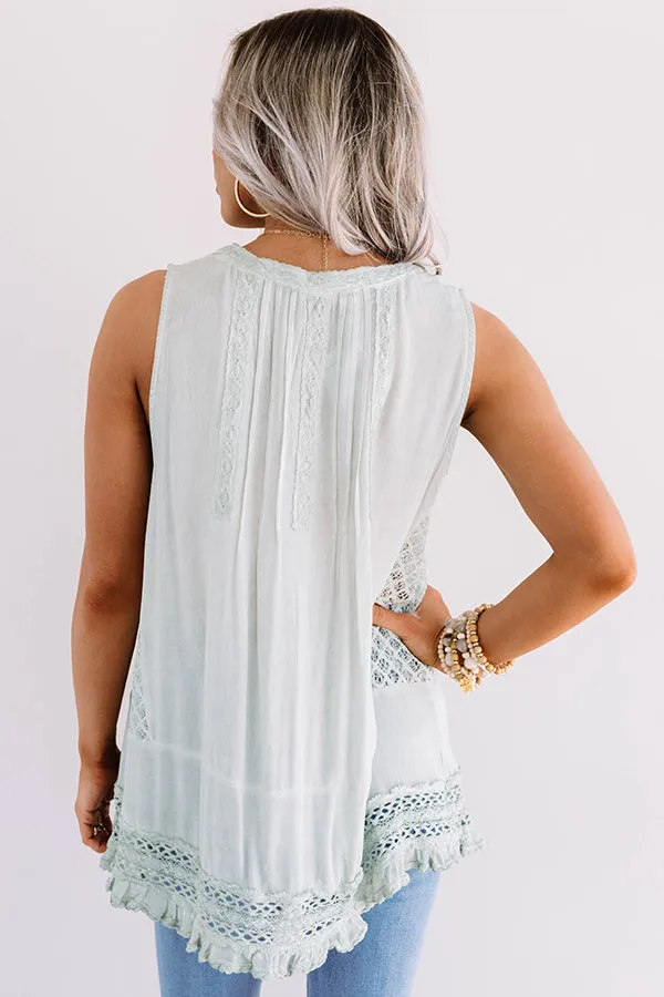 Cali Cruise Crochet Shift Top