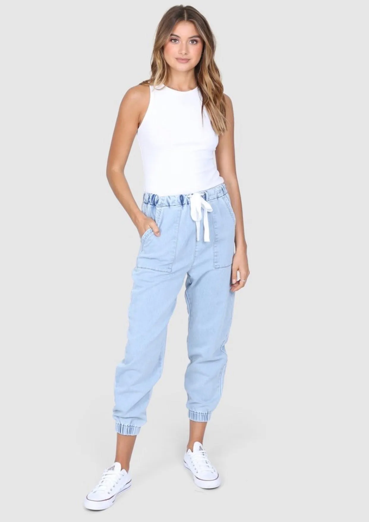 Cara denim joggers