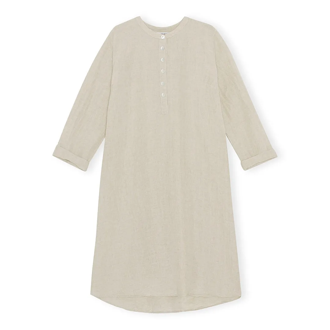 CARE BY ME Cecilie Shirt Organic Cotton Linen Womens Dress