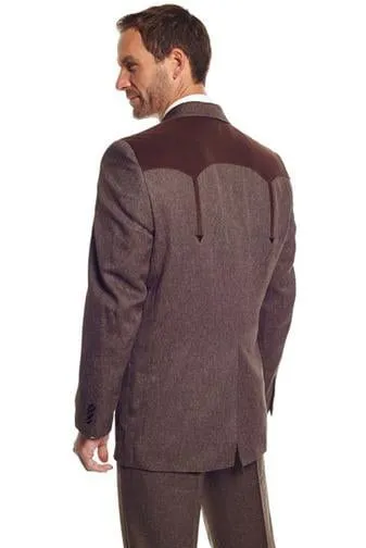 Circle S Mens Heather Chestnut Polyester Boise Sportcoat Jacket Blazer 48 L