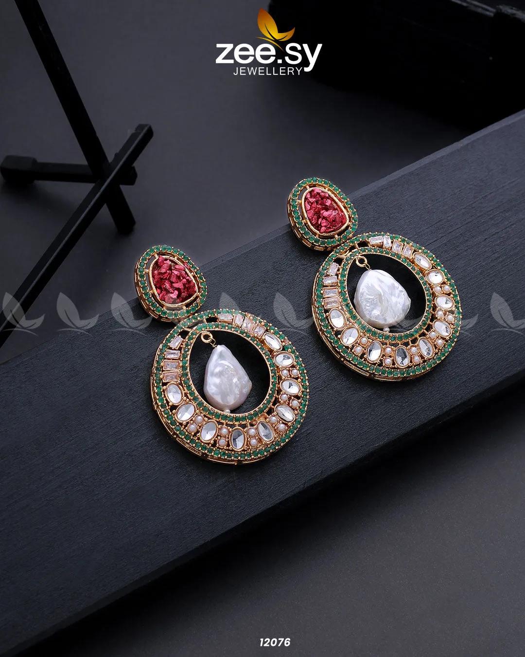 Cluster Zircons Earrings