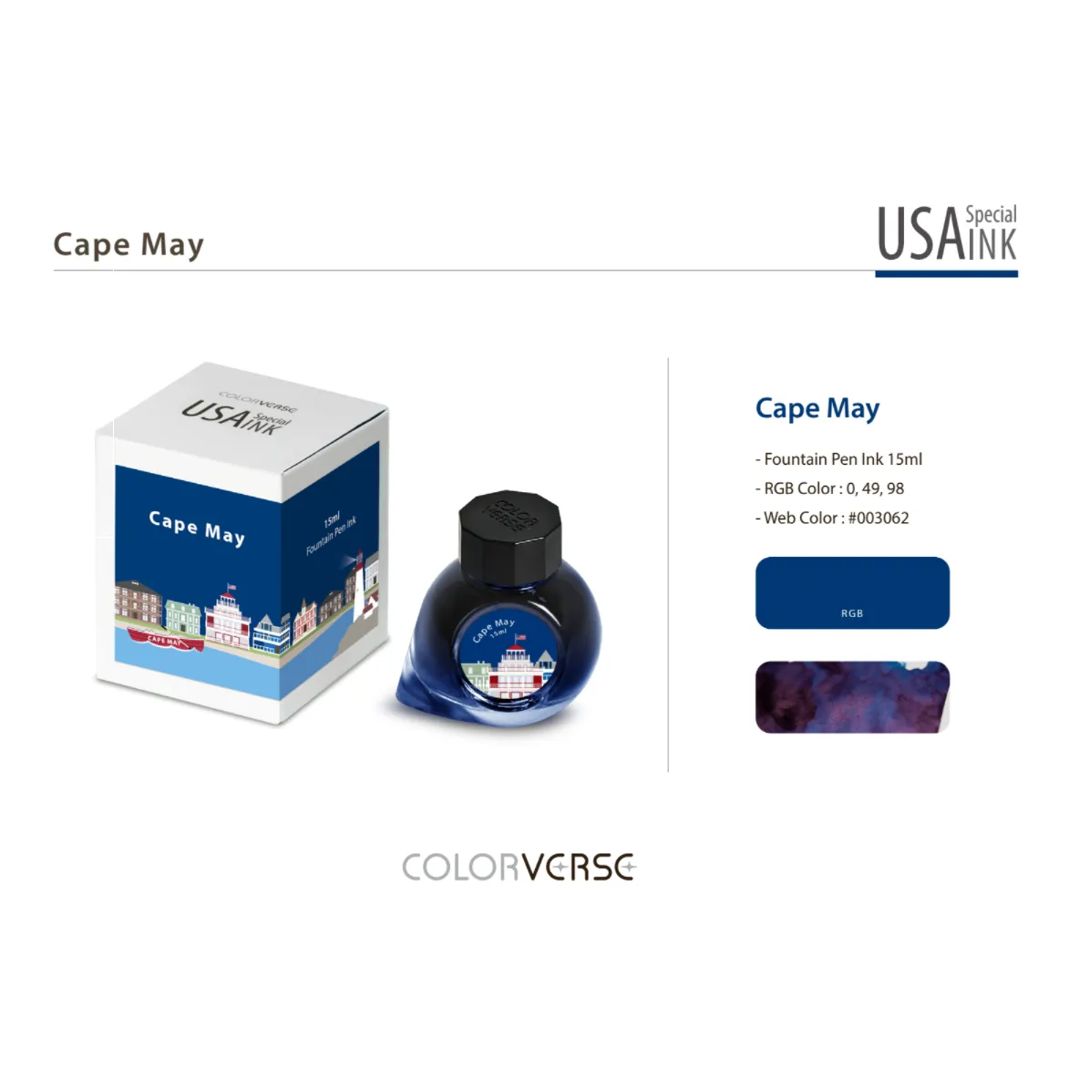 Colorverse USA Cape May (New Jersey) - 15ml Bottled Ink