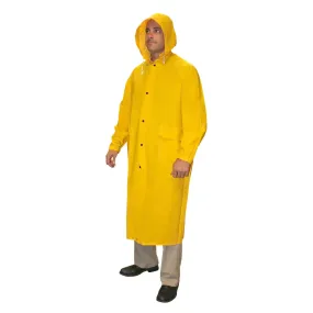 Cordova Renegade Yellow .35 mm PVC/Polyester Rain Coat 49-Inch Length Detachable Hood - RC35Y