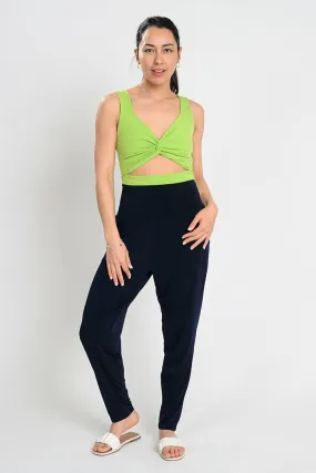 CROP BÉATRICE TWIST LIME