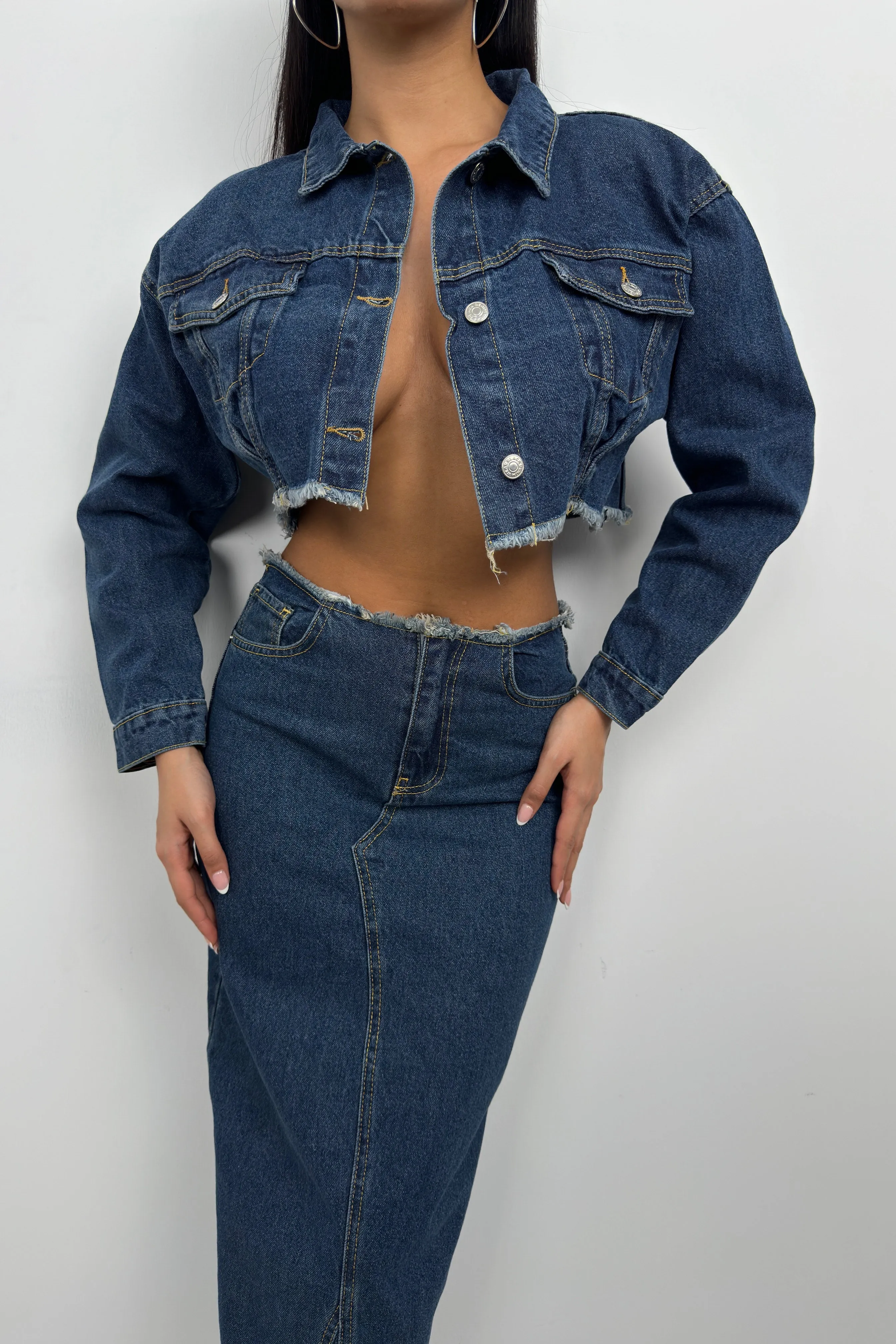 Cropped Denim Jacket