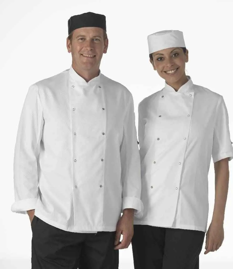 Dennys Long Sleeve Press Stud Chef's Jacket