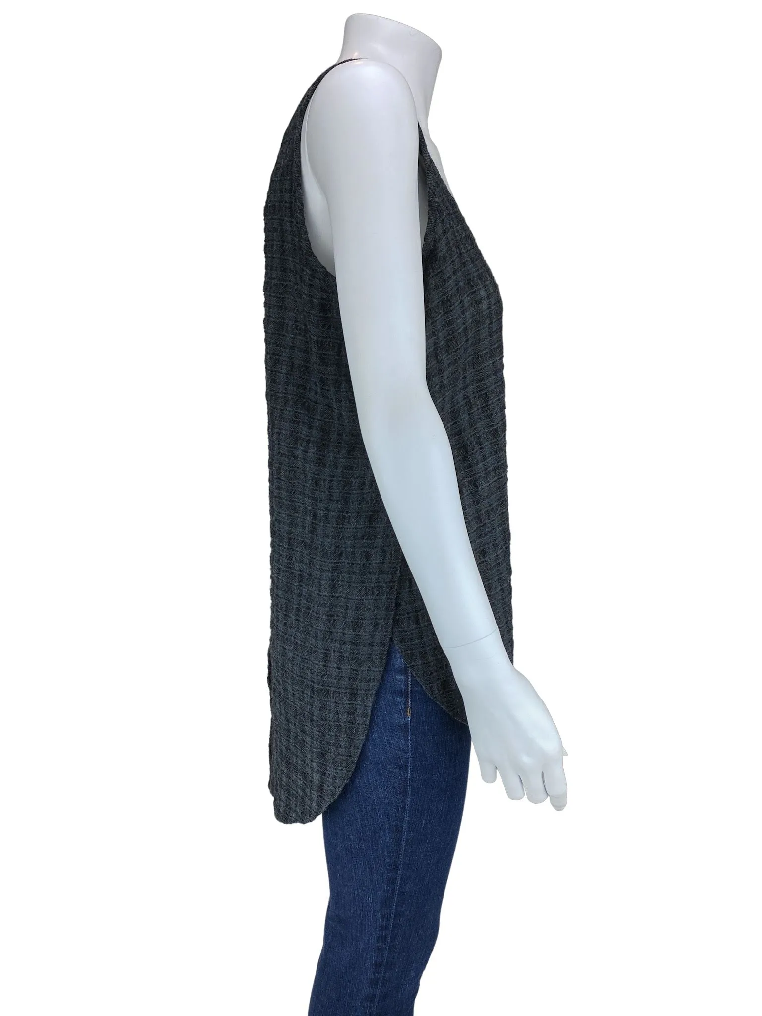 Derek Lam 10 Crosby, Women's Wool Tunic Vest, Charcoal, Size M