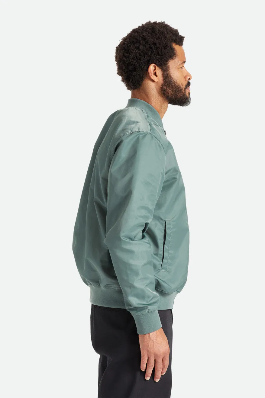 Dillinger Lightweight Bomber Jacket - Dark Forest