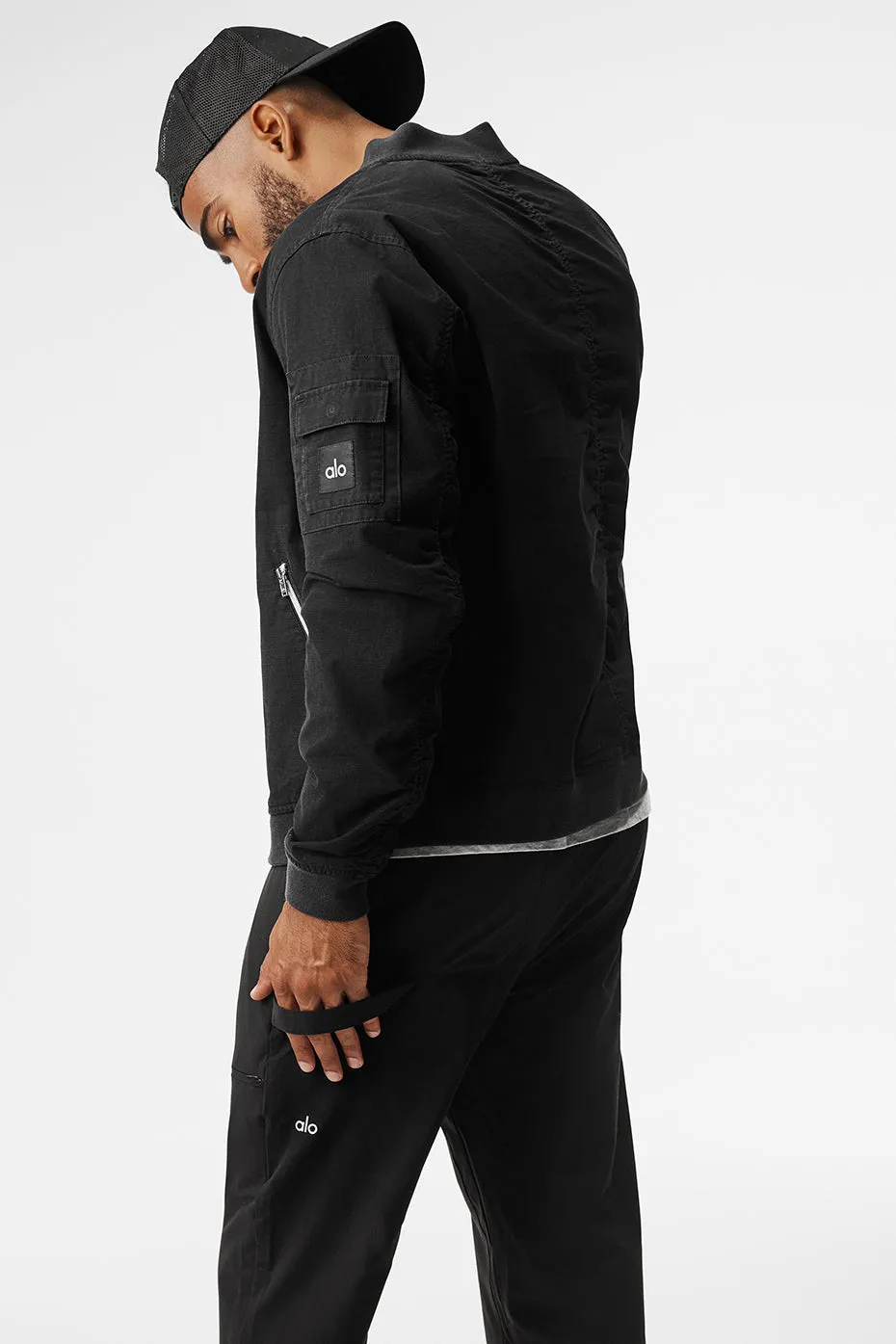 Division Ripstop Bomber Jacket - Black