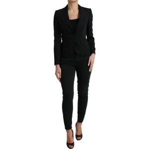 Dolce & Gabbana Chic Wool Blend Peak Lapel Blazer