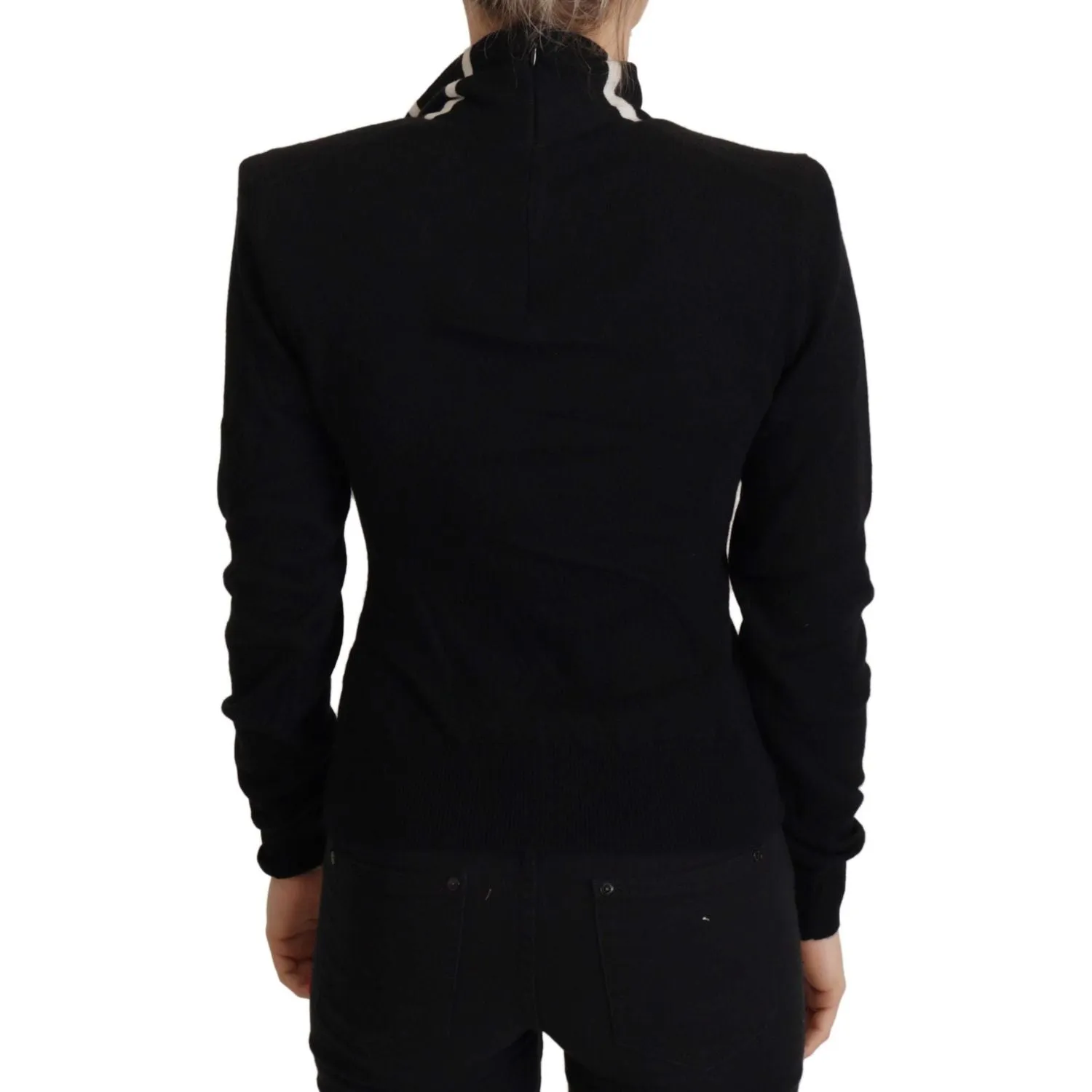 Dolce & Gabbana Elegant Black Cashmere Turtleneck Sweater