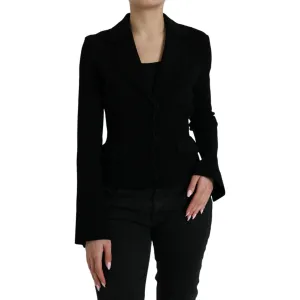 Dolce & Gabbana Elegant Black Designer Blazer for Women