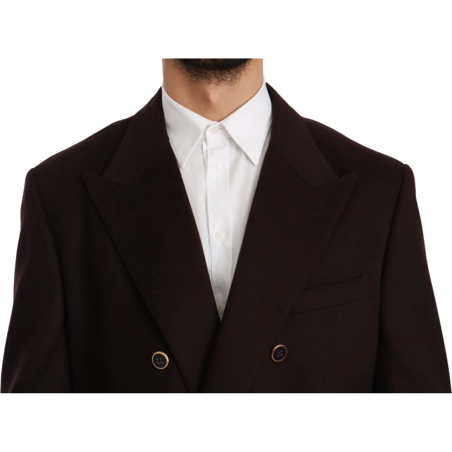 Dolce & Gabbana Elegant Bordeaux Taormina Cashmere Blazer