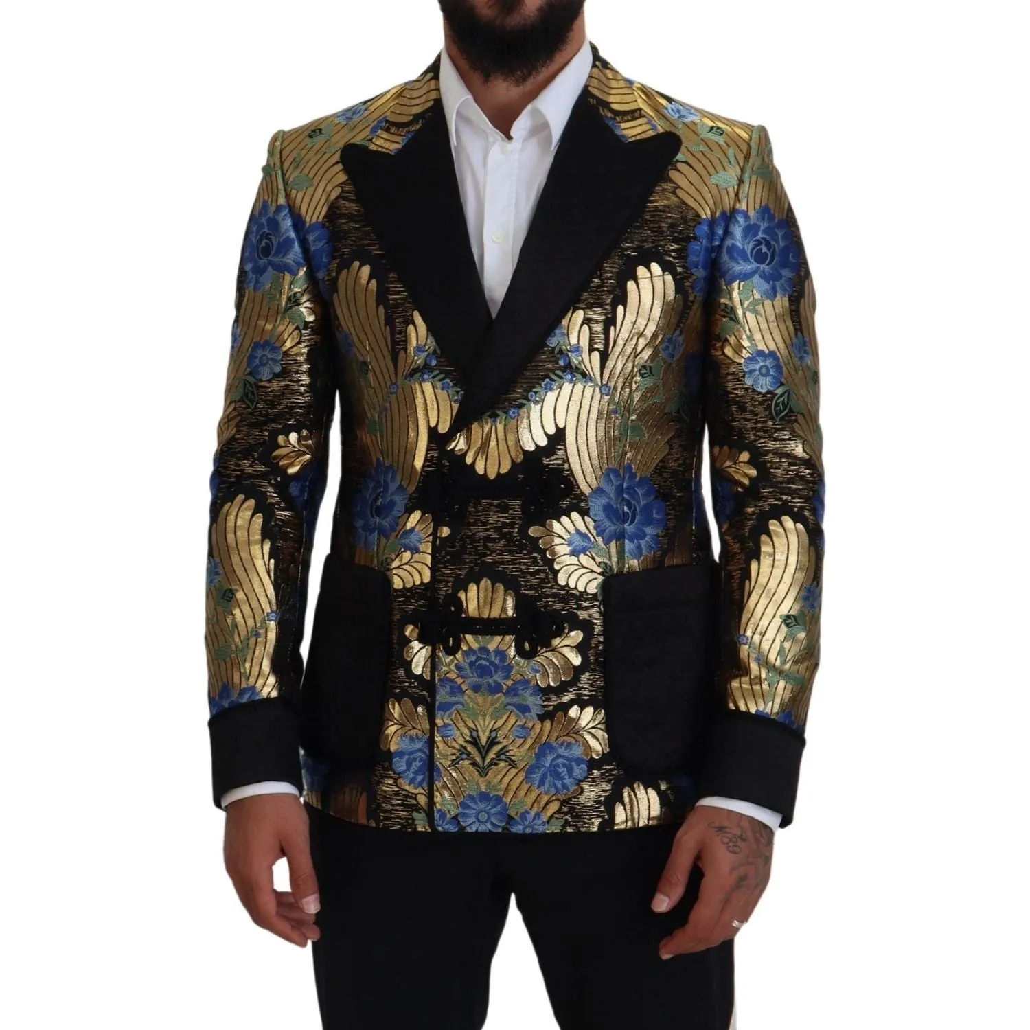 Dolce & Gabbana Elegant Floral Evening Party Blazer