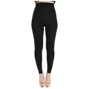 Dolce & Gabbana Elegant High-Waist Cashmere Tights Pants