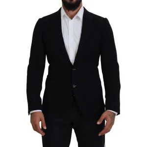 Dolce & Gabbana Elegant Single Breasted Black Wool Blazer