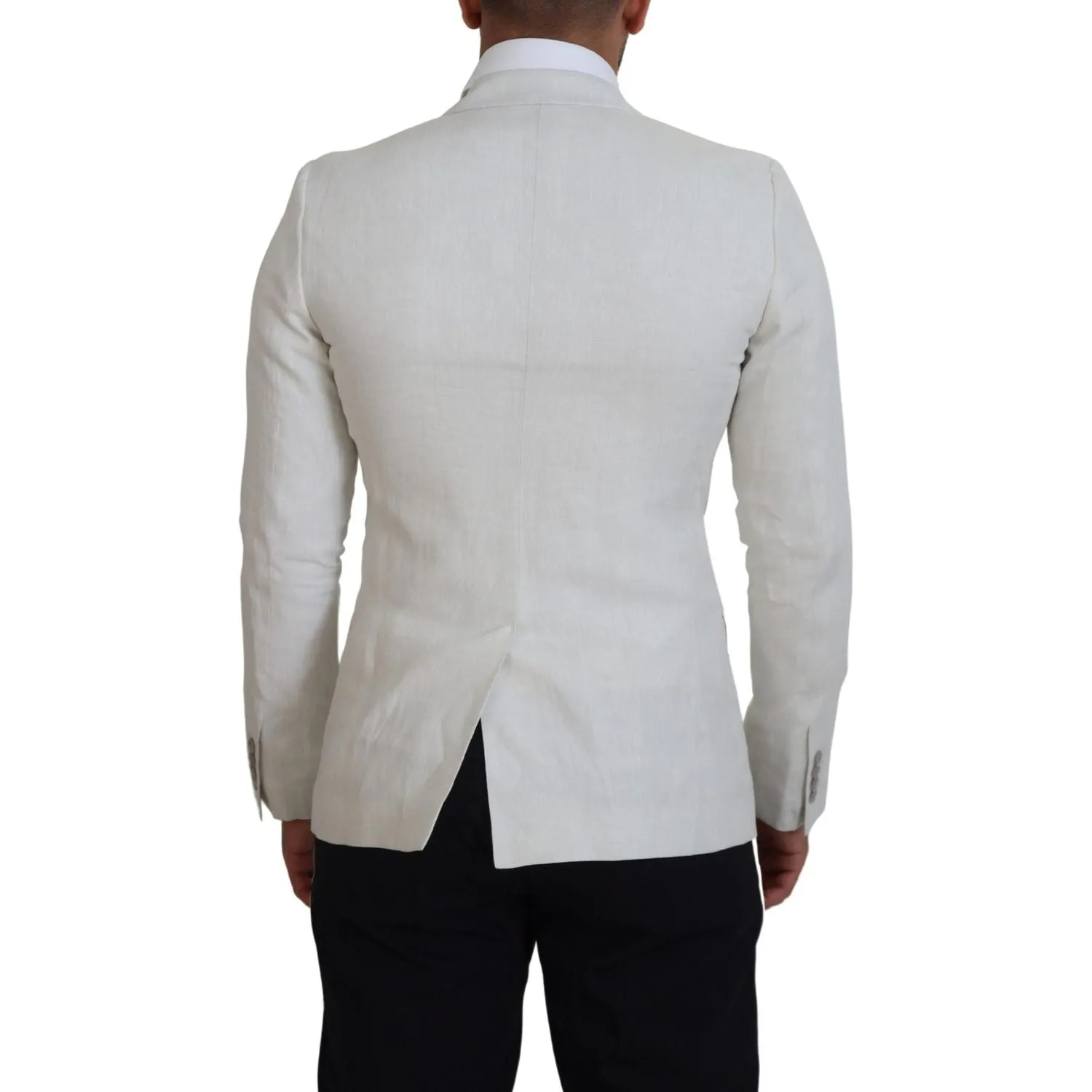 Dolce & Gabbana Elegant White Sicilia Single Breasted Blazer