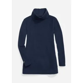 Dudley Stephens Cobble Hill Turtleneck Vello Fleece in Navy - Size Medium