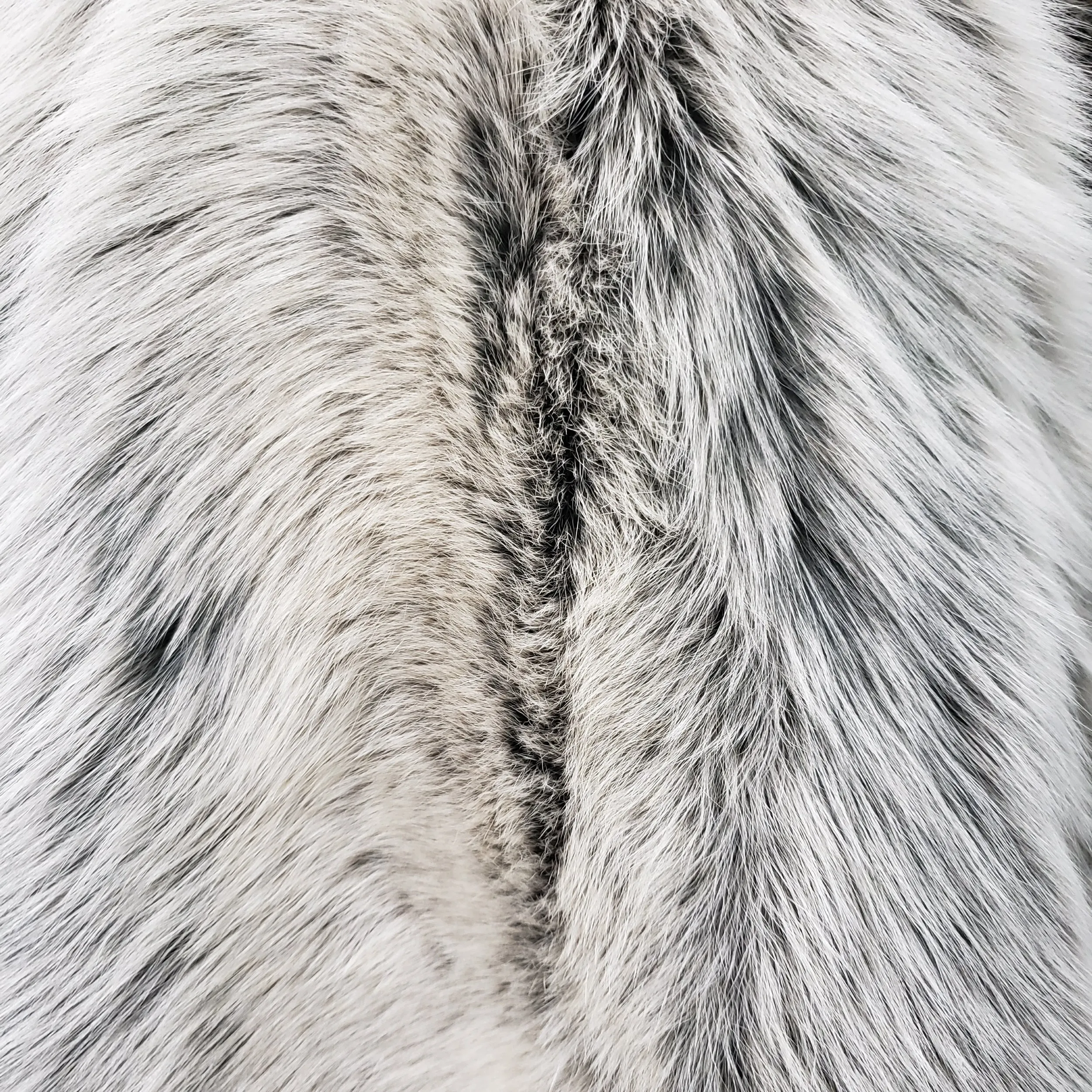 Dyed Shadow Fox Fur - Black Frost (European Dyes)