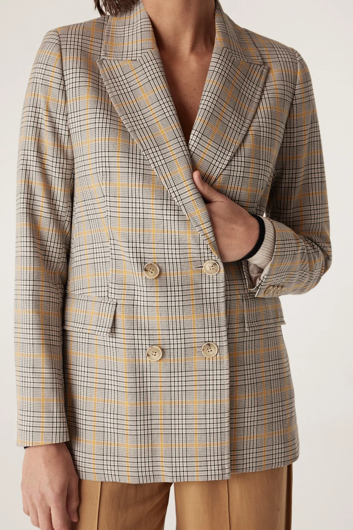 Elton Blazer - Yellow Check