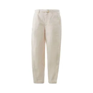 Emporio Armani Beige Cotton Chic Trousers