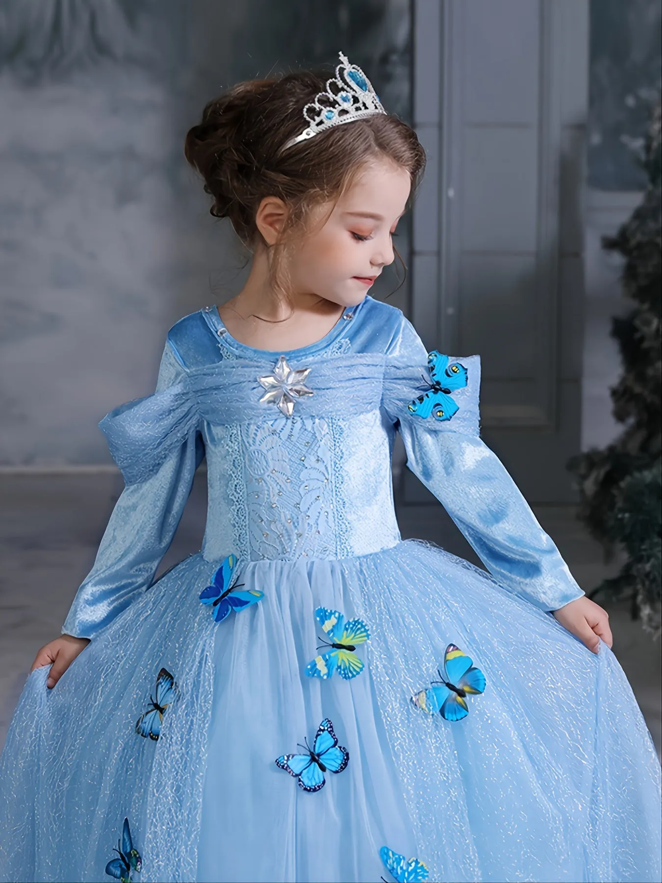 Enchanting Butterfly Princess Costume Set for Girls PartyPerfect Outfit