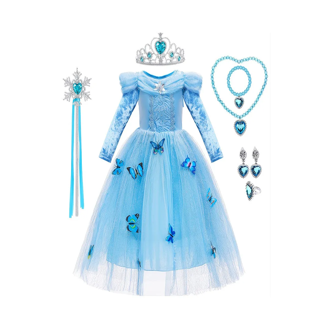 Enchanting Butterfly Princess Costume Set for Girls PartyPerfect Outfit