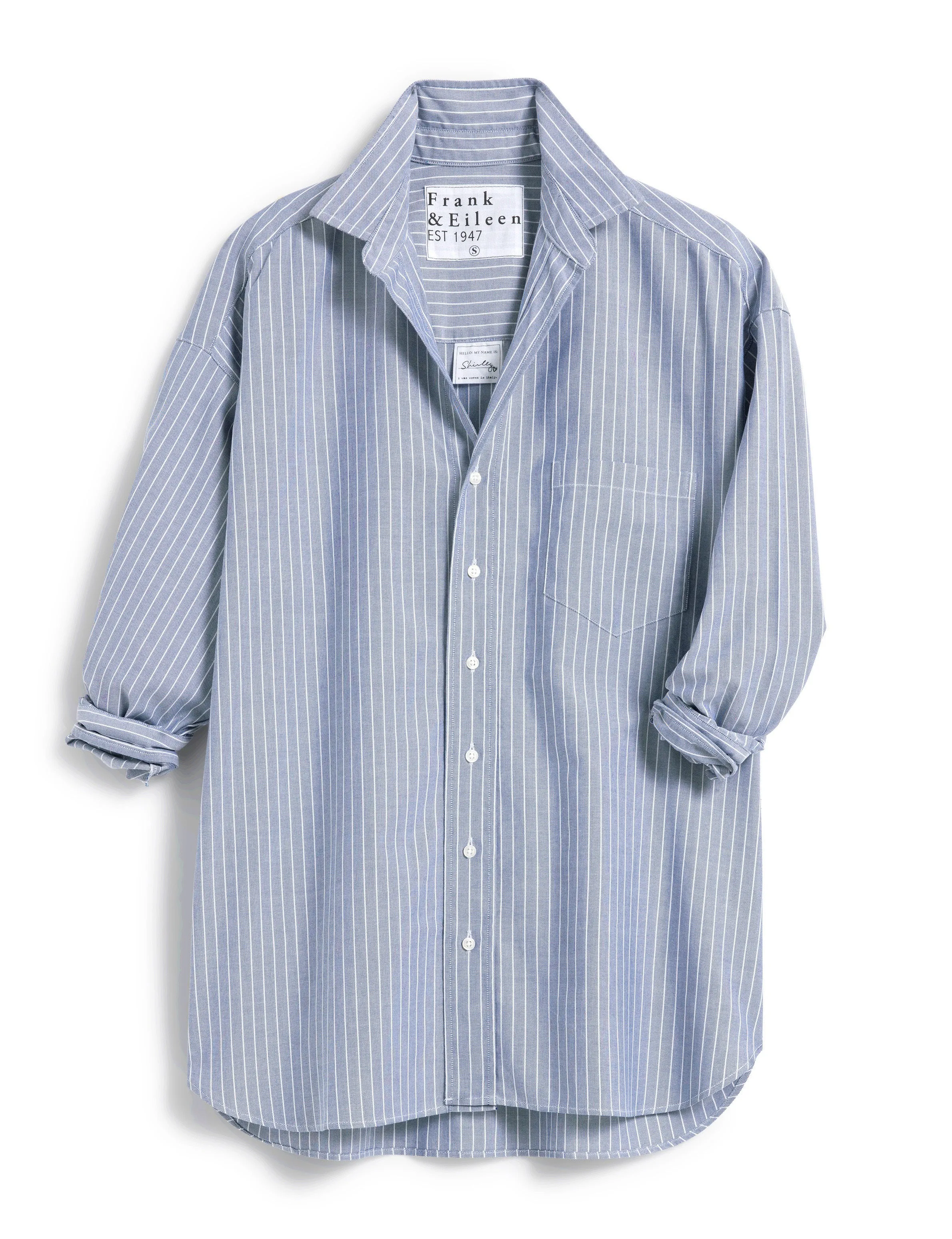 FRANK AND EILEEN - SHIRLEY OVERSIZED BUTTON UP SHIRT IN ITALIAN OXFORD