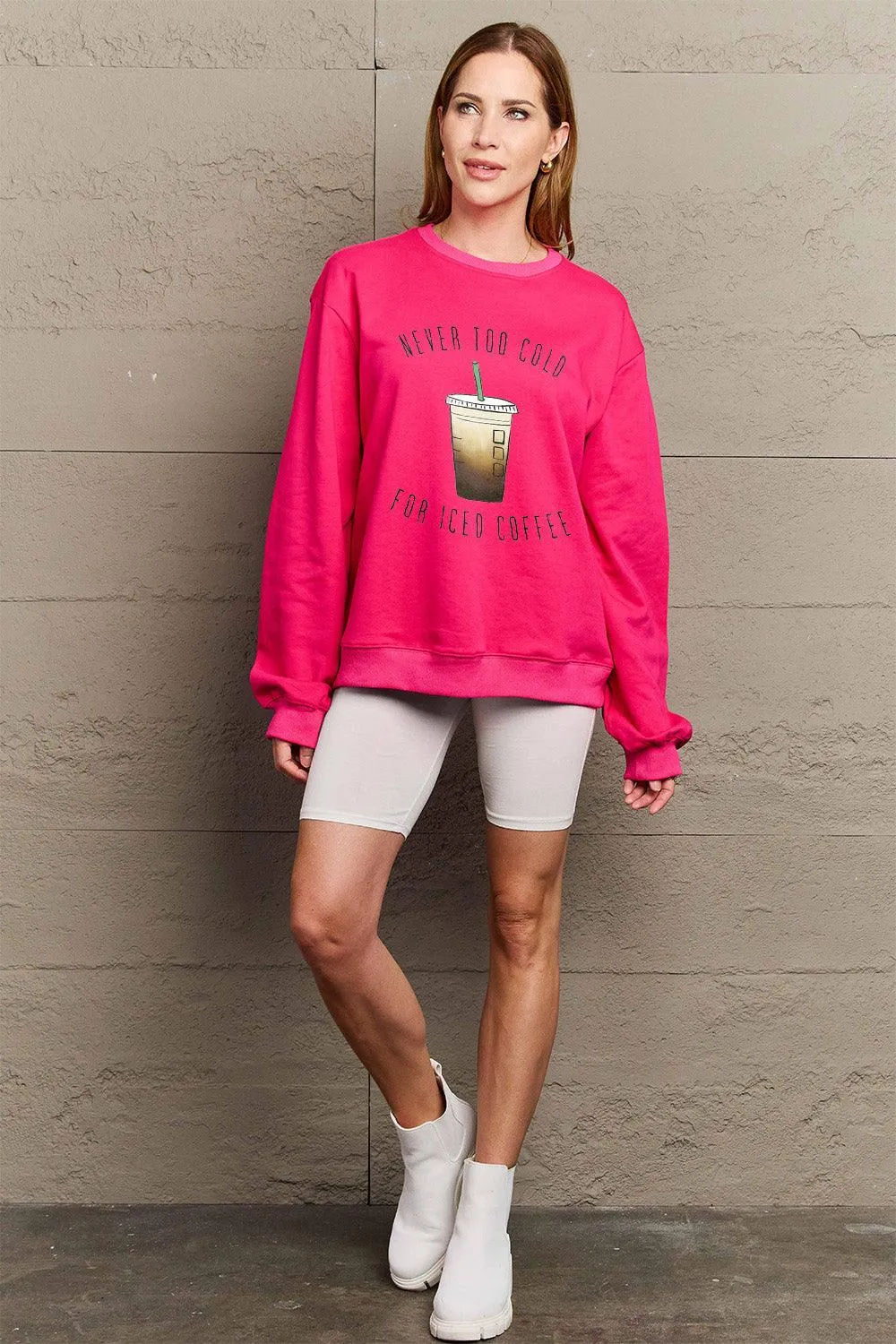 Full Size Round Neck Sweatshirt