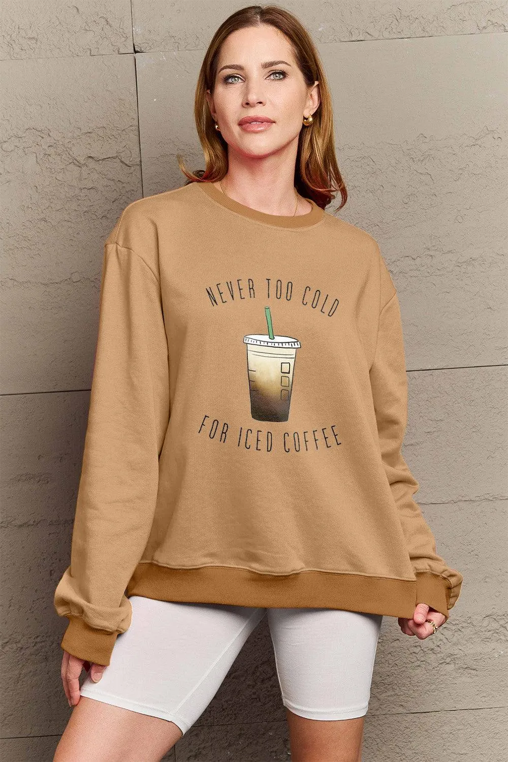 Full Size Round Neck Sweatshirt