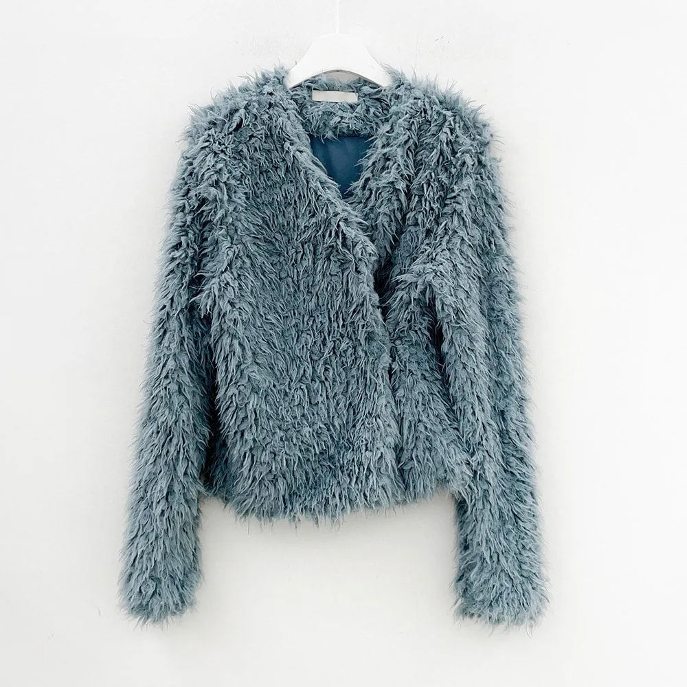 Fuzzy Wrap Tie Cardigan