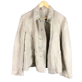 German Heer Linen Twill Trellis Work Jacket Dated 1943